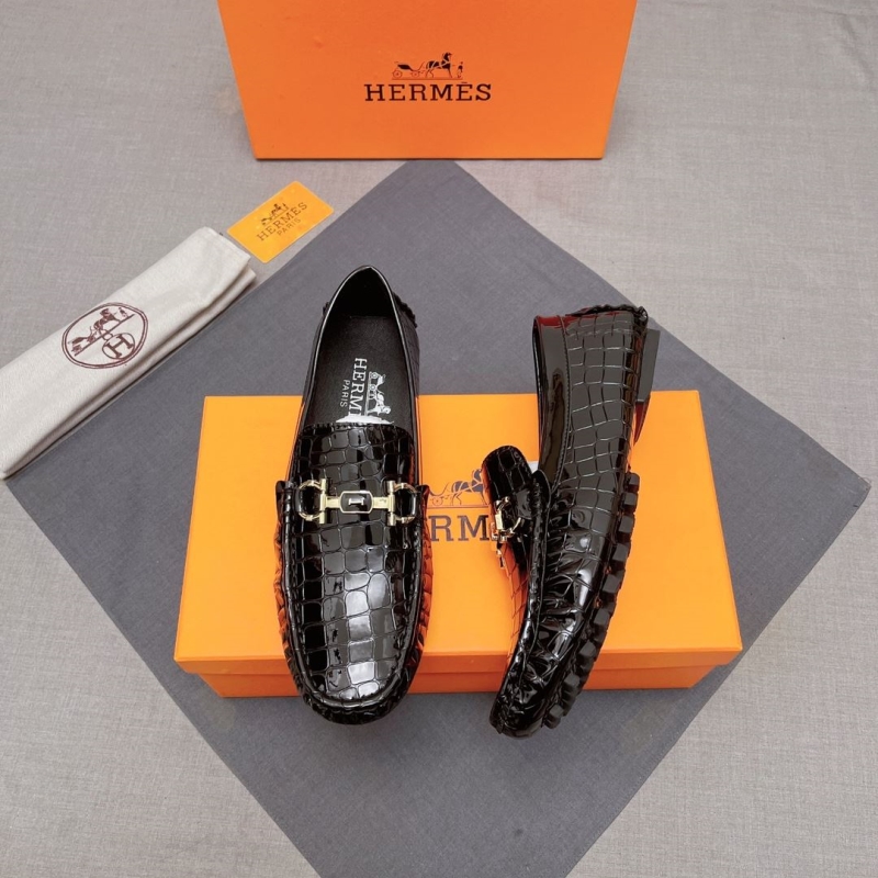 H**mes leather shoes